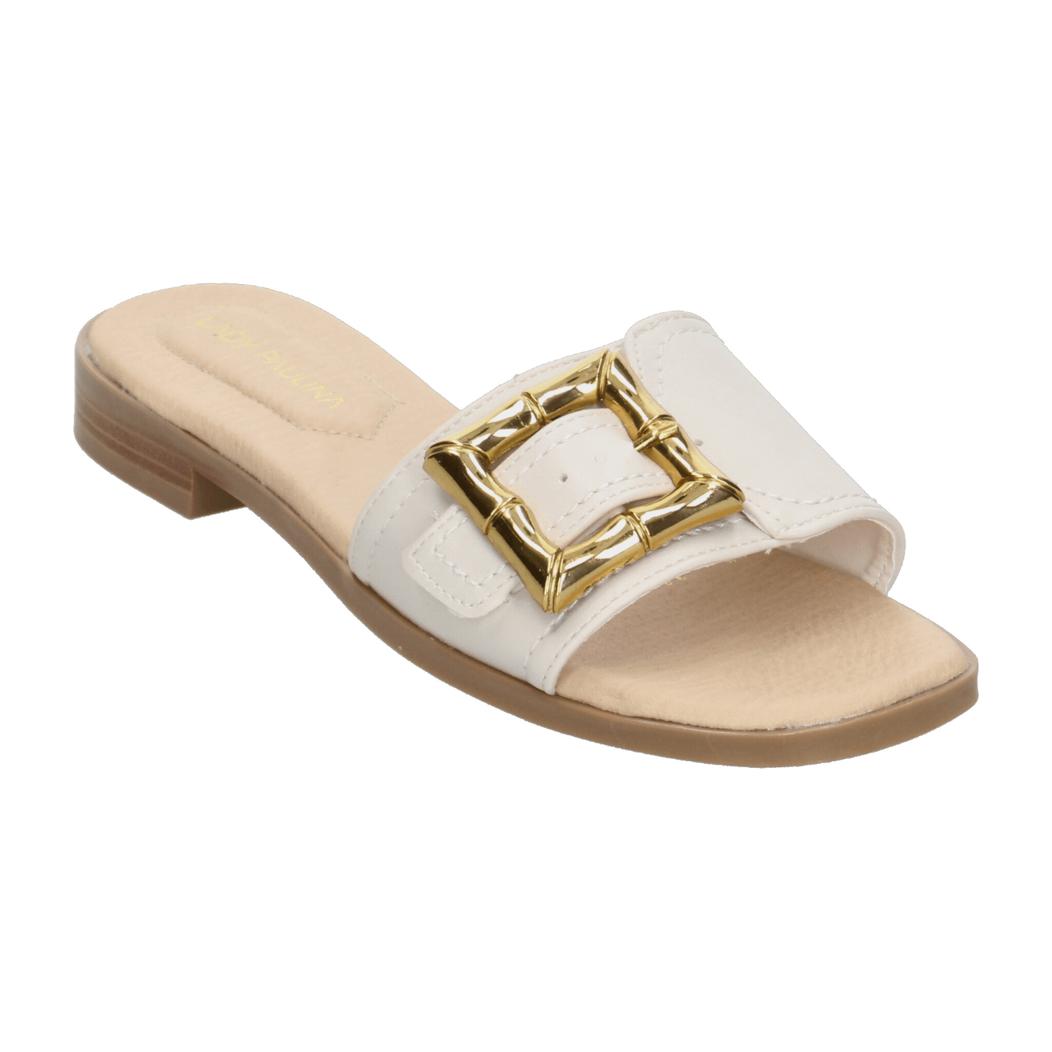 Sandalias Paulina Dama Piso Casual Latte Mujer — imagen 4