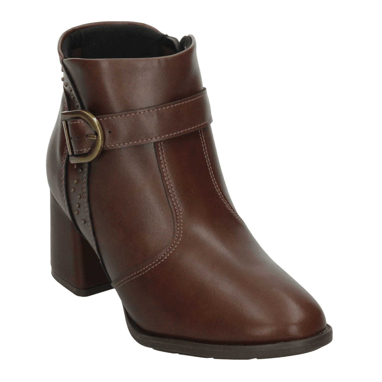 Botín Modare Dama Casual Tacón Cómodo Café Mujer — imagen 4