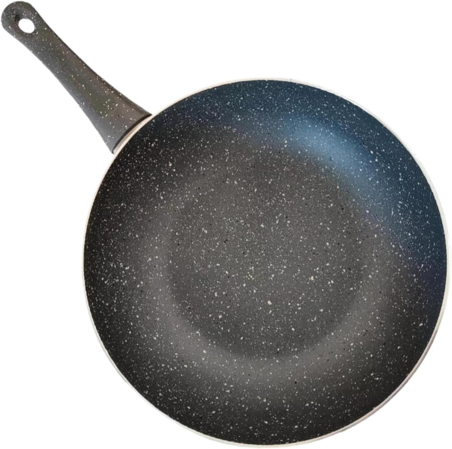 SARTEN WOK HONDO Y19-WM30 RECUBRIMIENTO MARMOL 30CM — imagen 1