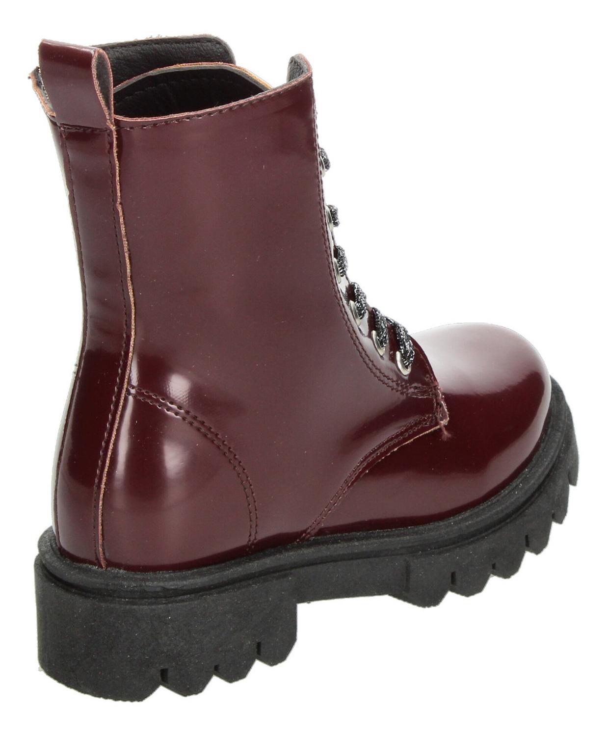 Bota Jakuna Niña Zipper Cintas Ajustables Casual Rojo Infantil T18-22 — imagen 4