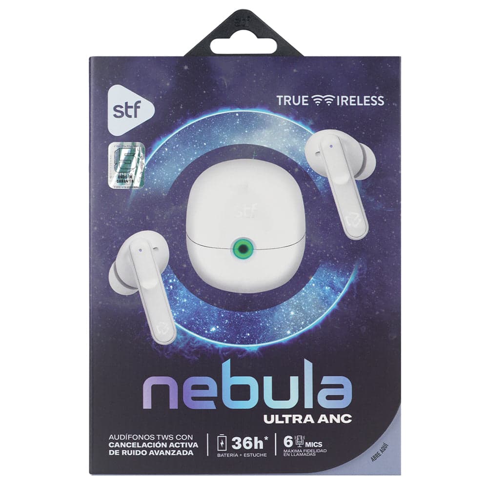 Audifonos Inalámbricos Tws Nebula STF 36hrs Uso Ultra ANC 6 Micrófonos Protección IPX4 — imagen 11