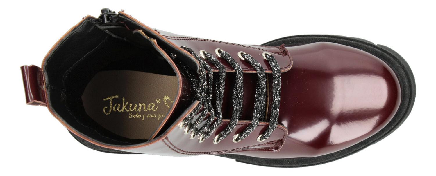 Bota Jakuna Niña Ajustable Cómodo Casual Vino Juvenil T22-25 — imagen 8