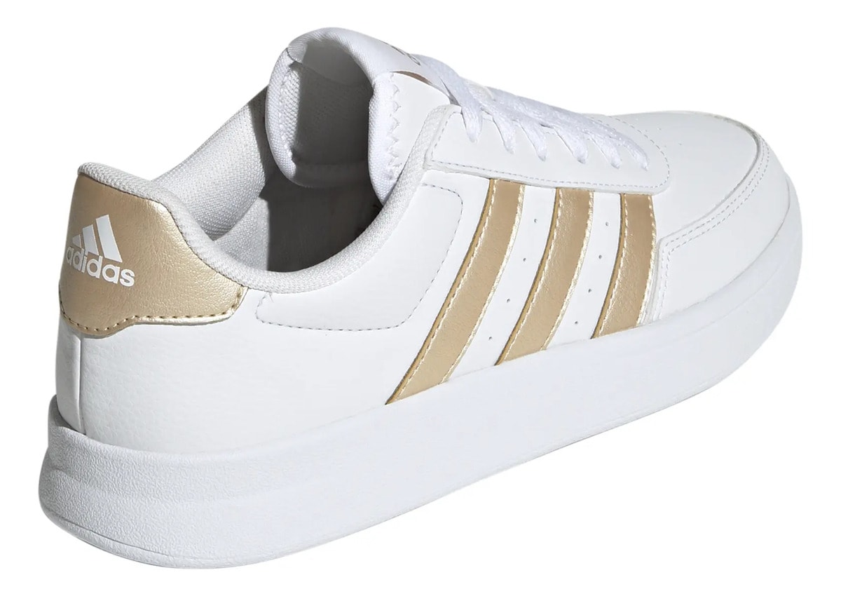 Tenis adidas Breaknet 2.0 Dama Casual Blanco Con Dorado Mujer — imagen 11