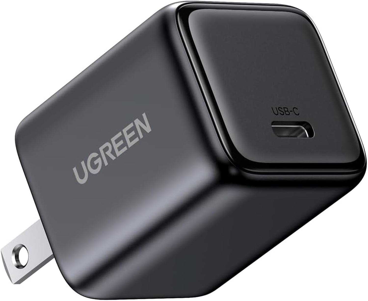Cargador Ugren Mini 30w USB-C Negro Resistente Carga rápida — imagen 1