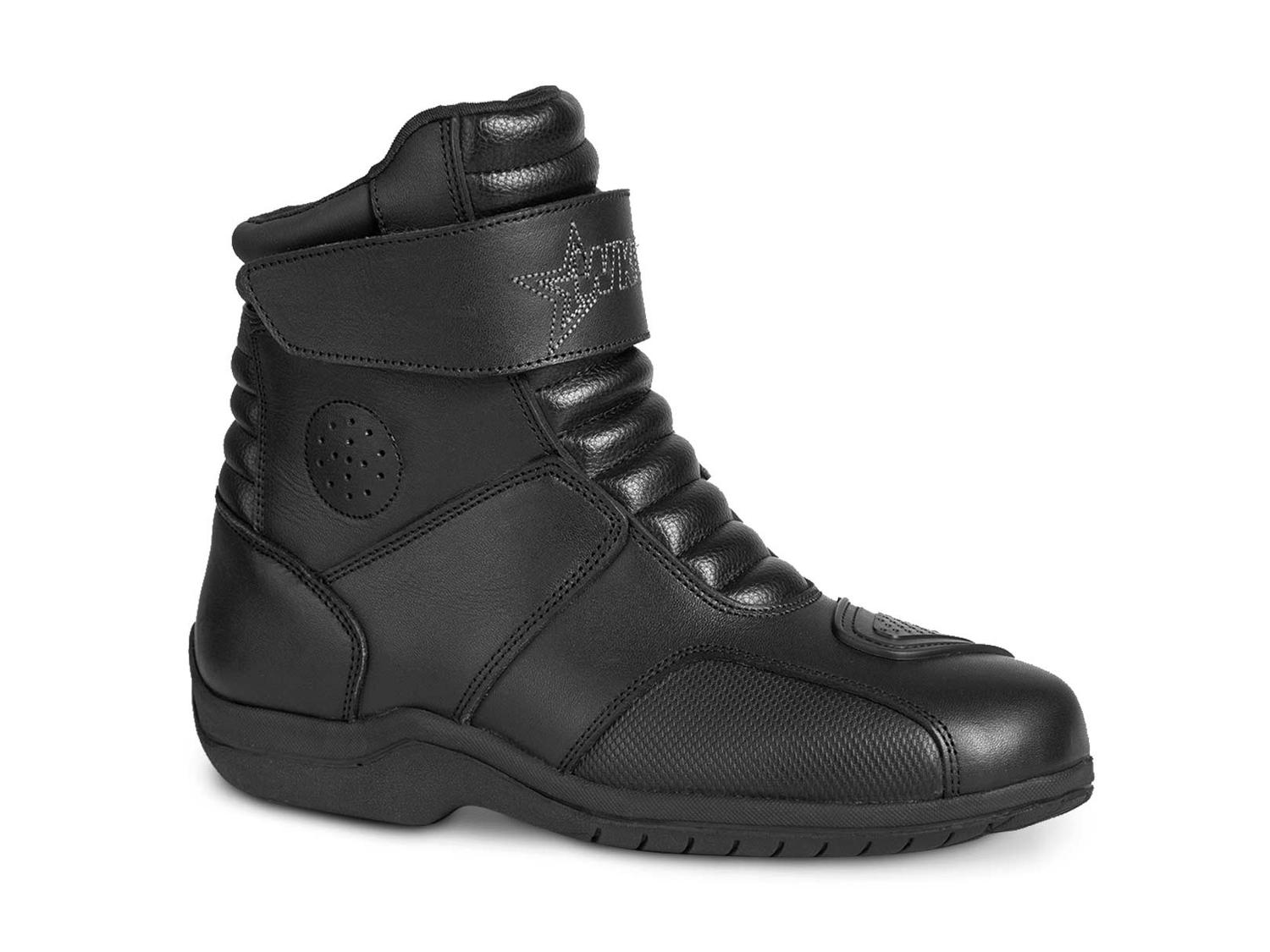 Bota mujer motociclista biker botin moto WKL 80008 Negro — imagen 2