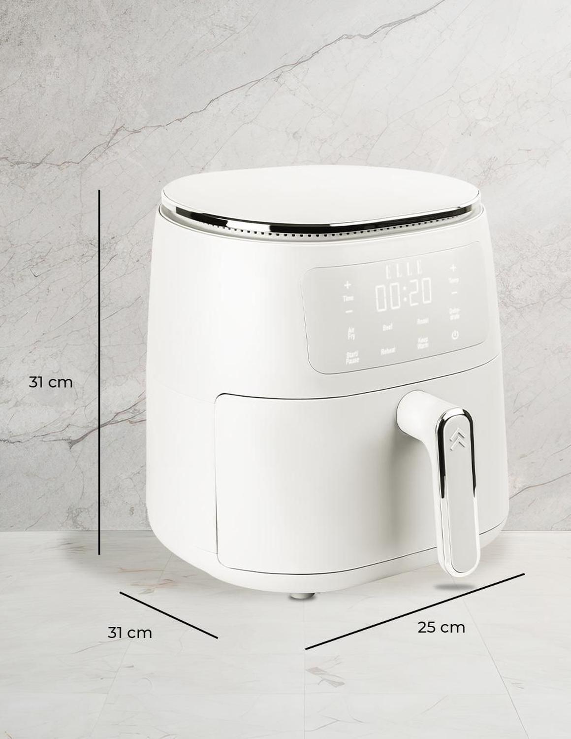 Freidora de Aire Digital Elle 5 L Blanca con Pantalla Táctil 1500 W — imagen 10