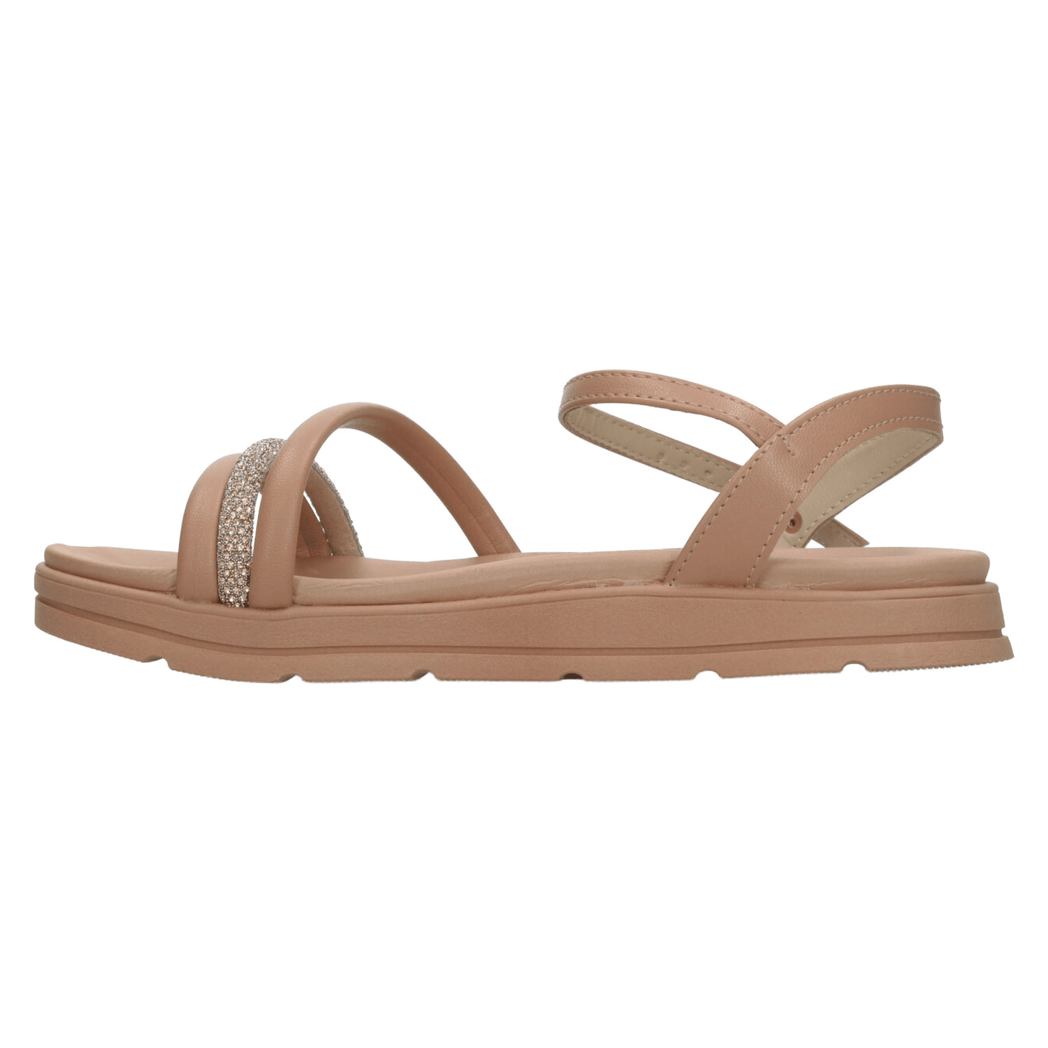 Sandalias Moleca Dama Casual Nude Mujer — imagen 5