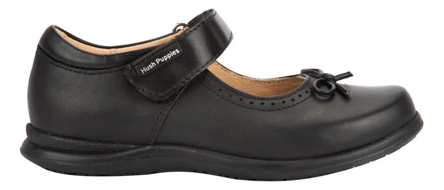 Zapato Escolar Hush Puppies Niña De Piel Moño 825324 — imagen 1