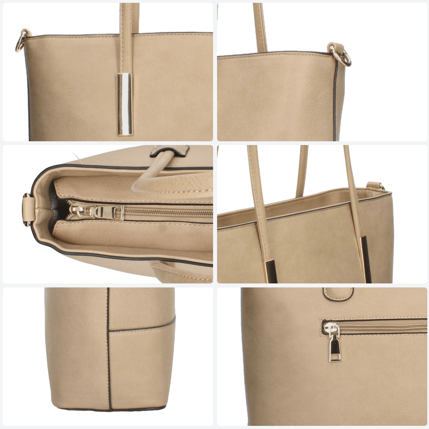 Bolsa Dama Abisai Handbags Beige Casual Mujer — imagen 5
