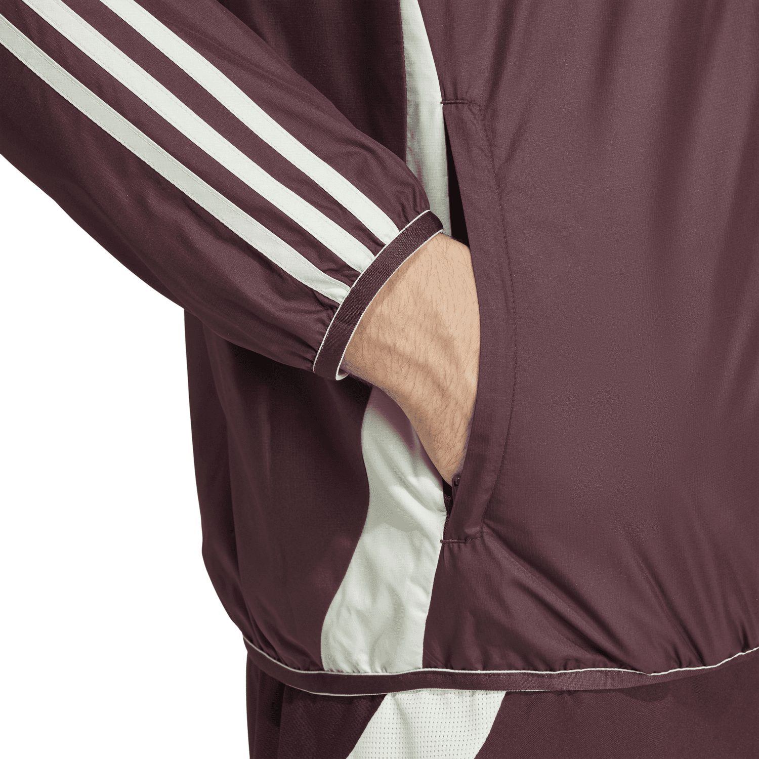 Chamarra Adidas Blanco Guinda Deportivo Unisex — image 6