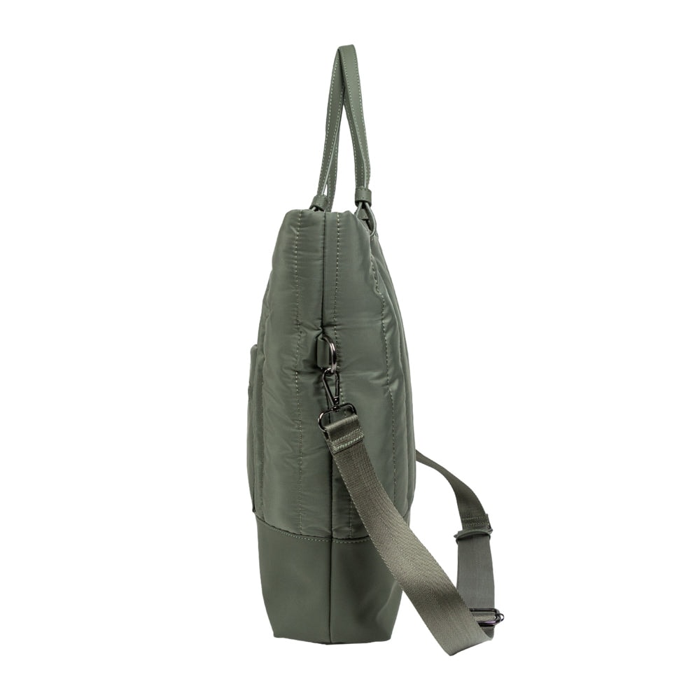 Bolsa CoolCapital Tote Bag Fuji: Laptop 14", Resistente y Ajustable, Verde — imagen 8