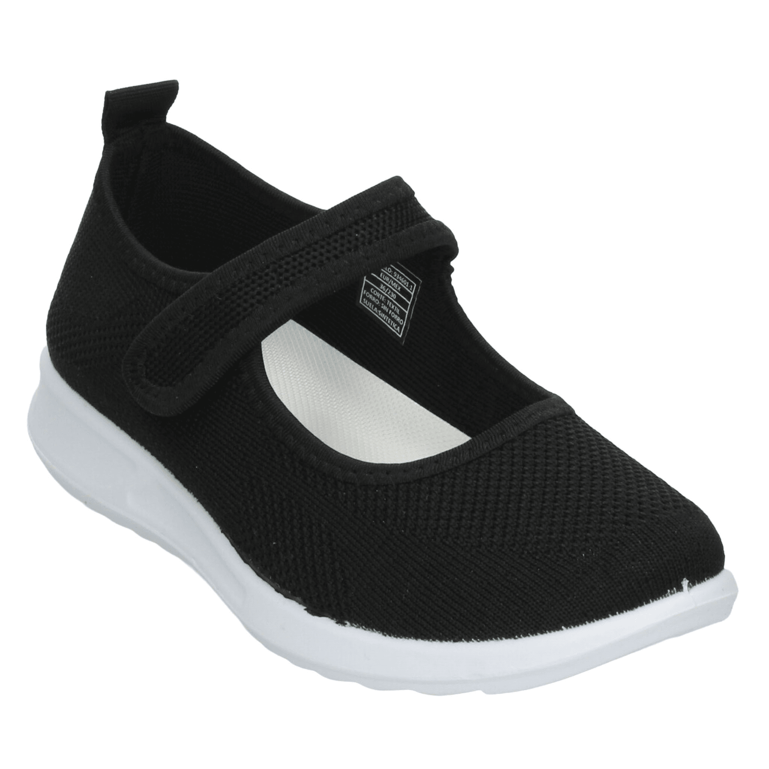 Zapato Berlin Dama Negro Confort Casual Cinta Adhesiva Mujer — imagen 5