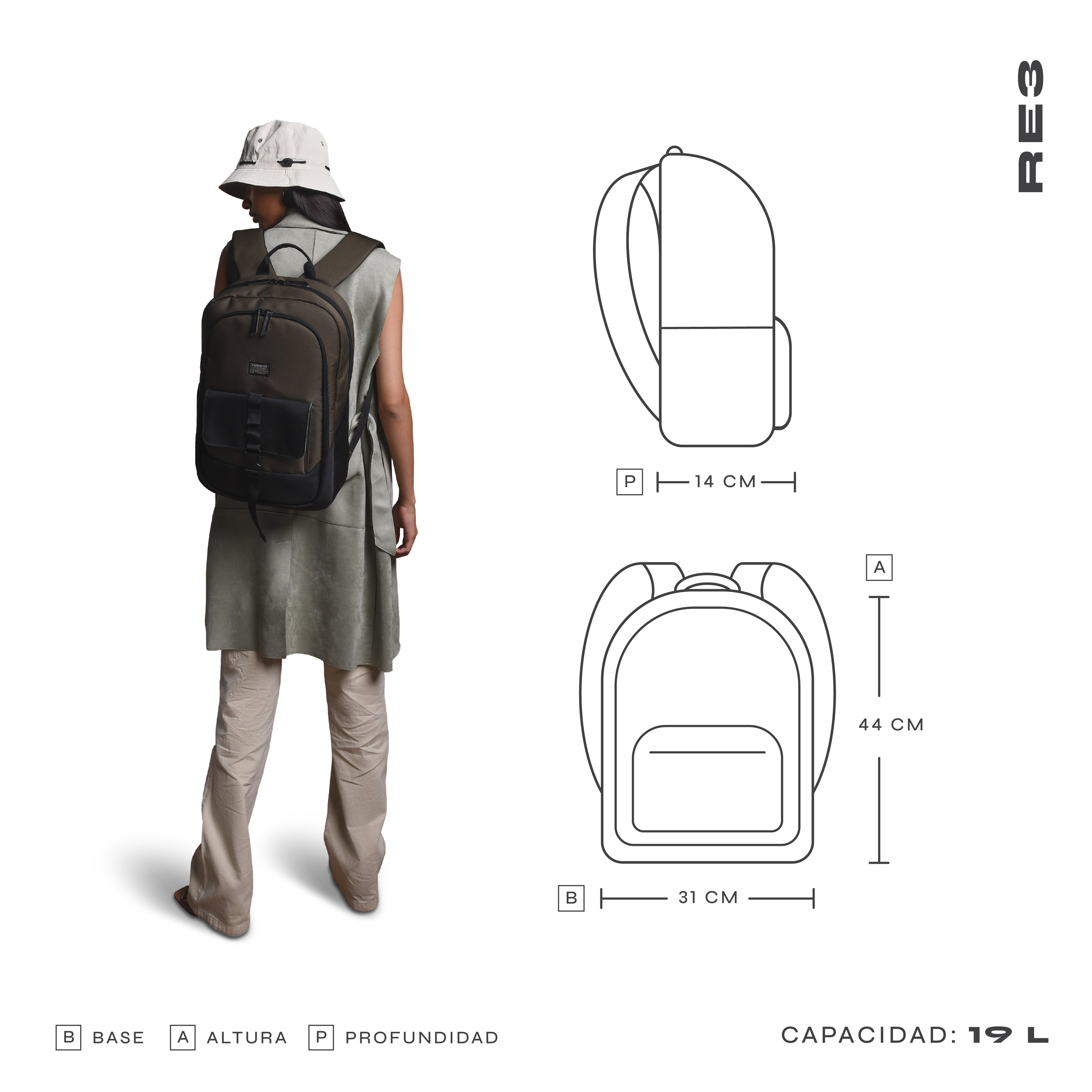 Combo Ecológico: Mochila materiales Reciclados + Audífono Inalámbrico In-ear Energy Sistem Eco — imagen 14