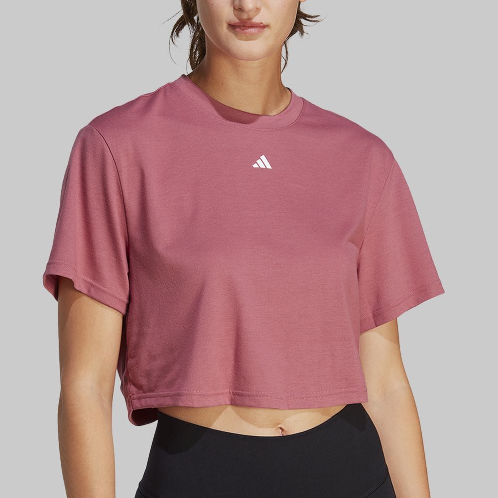 Playera Corta Adidas Rosa - Mujer — imagen 3