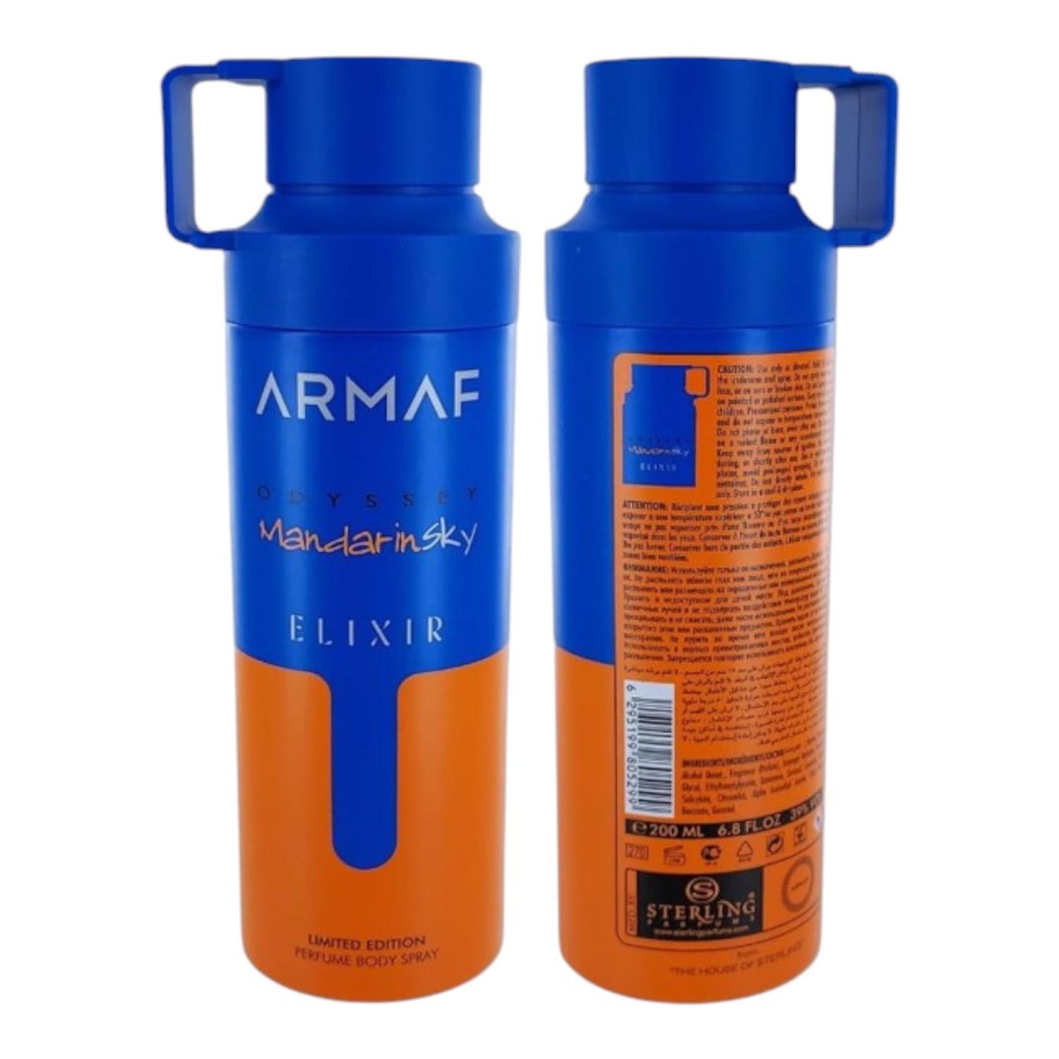 ARMAF ODYSSEY MANDARIN SKY ELIXIR BODY SPRAY 200 ML — imagen 3