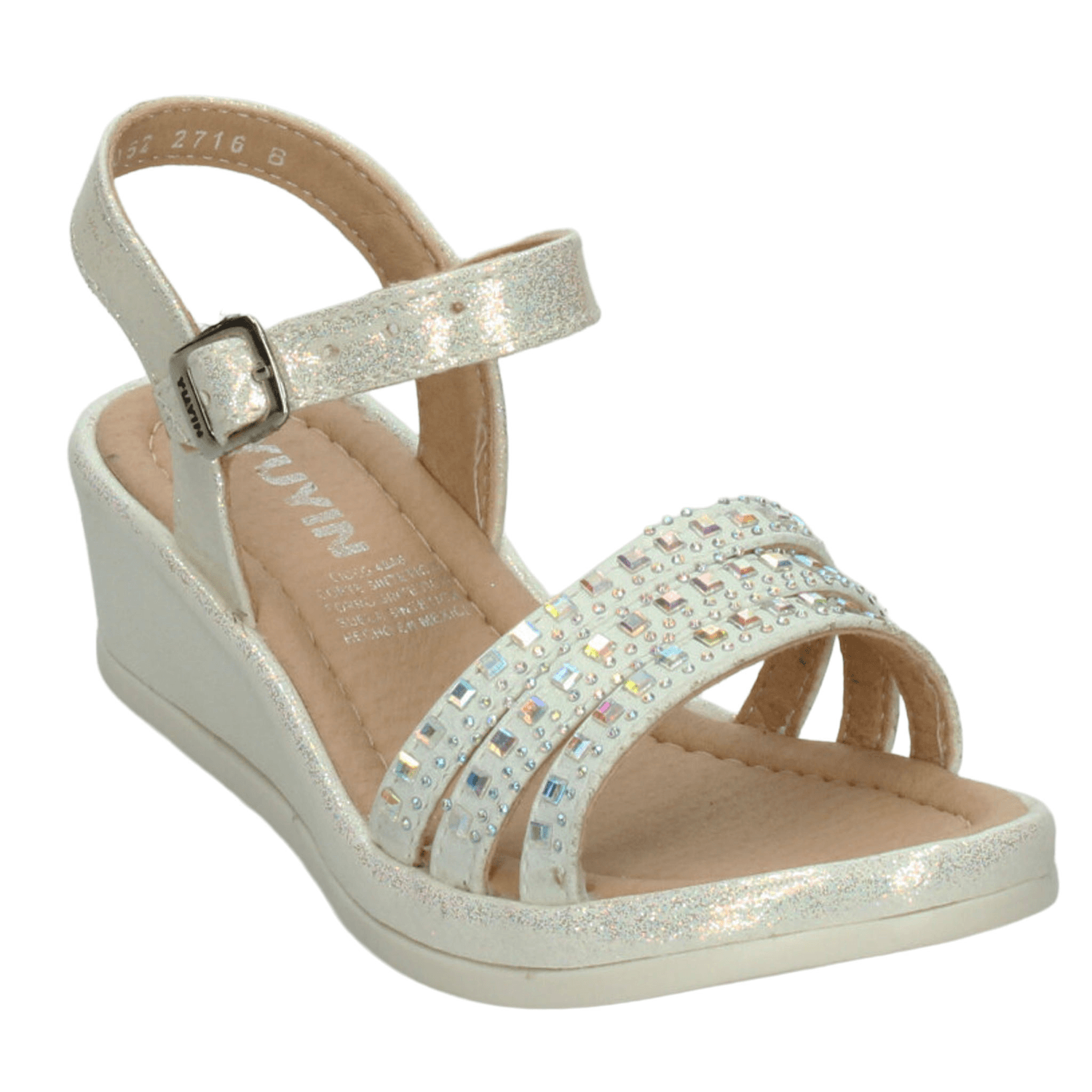 Sandalias Yuyin Niña Fiesta Perla Infantil T22-26 — imagen 4