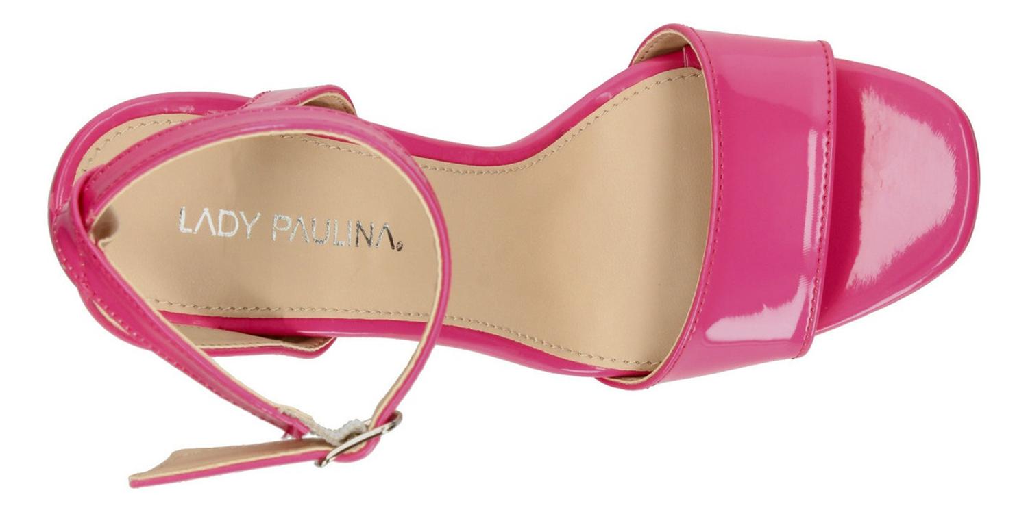 Sandalias Dama Paulina Fucsia Casual Mujer — imagen 9