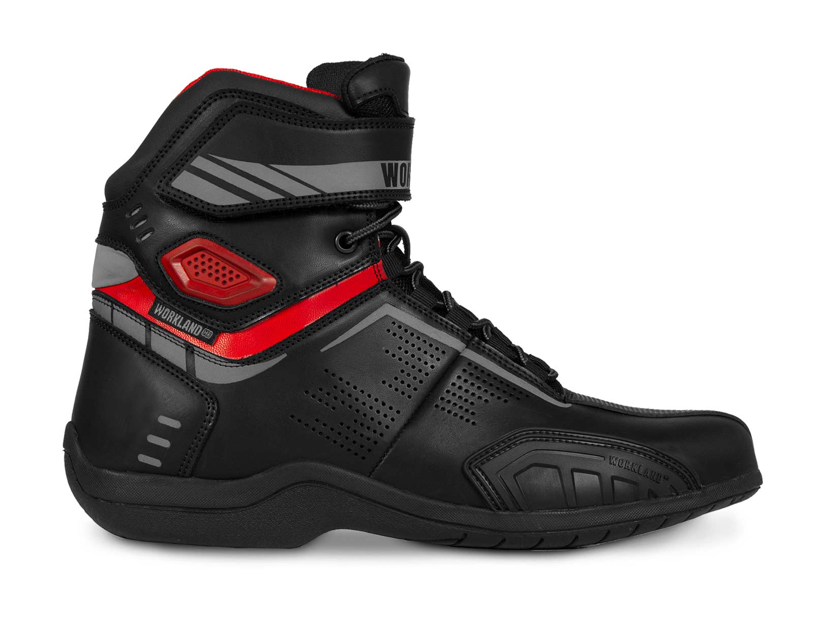Bota mujer motociclista biker botin moto WKL 80016 Negro R — imagen 11