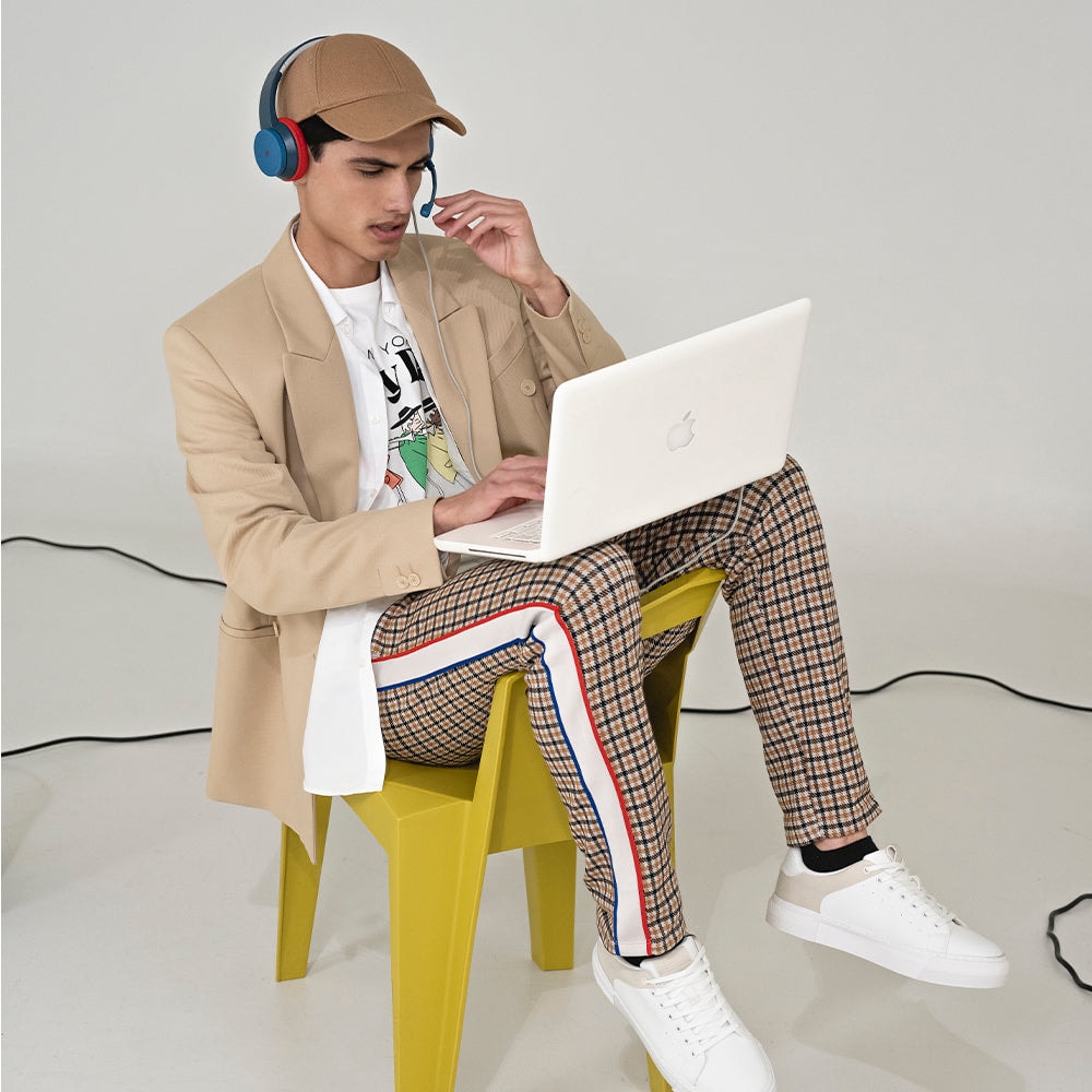 Audífono Alámbrico On-ear STF VIVA! Para computadora, Micrófono Azul — imagen 3