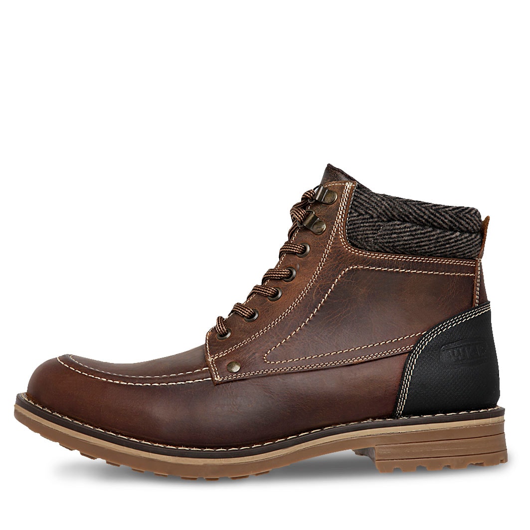 Bota hombre Botin Vestir Caballero Biker WORKLAND 89727 Café — imagen 8