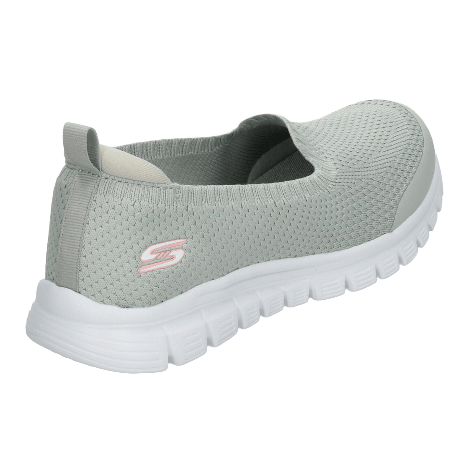 Tenis Skechers Graceful Dama Gris Deportivo Slip On Mujer — imagen 4