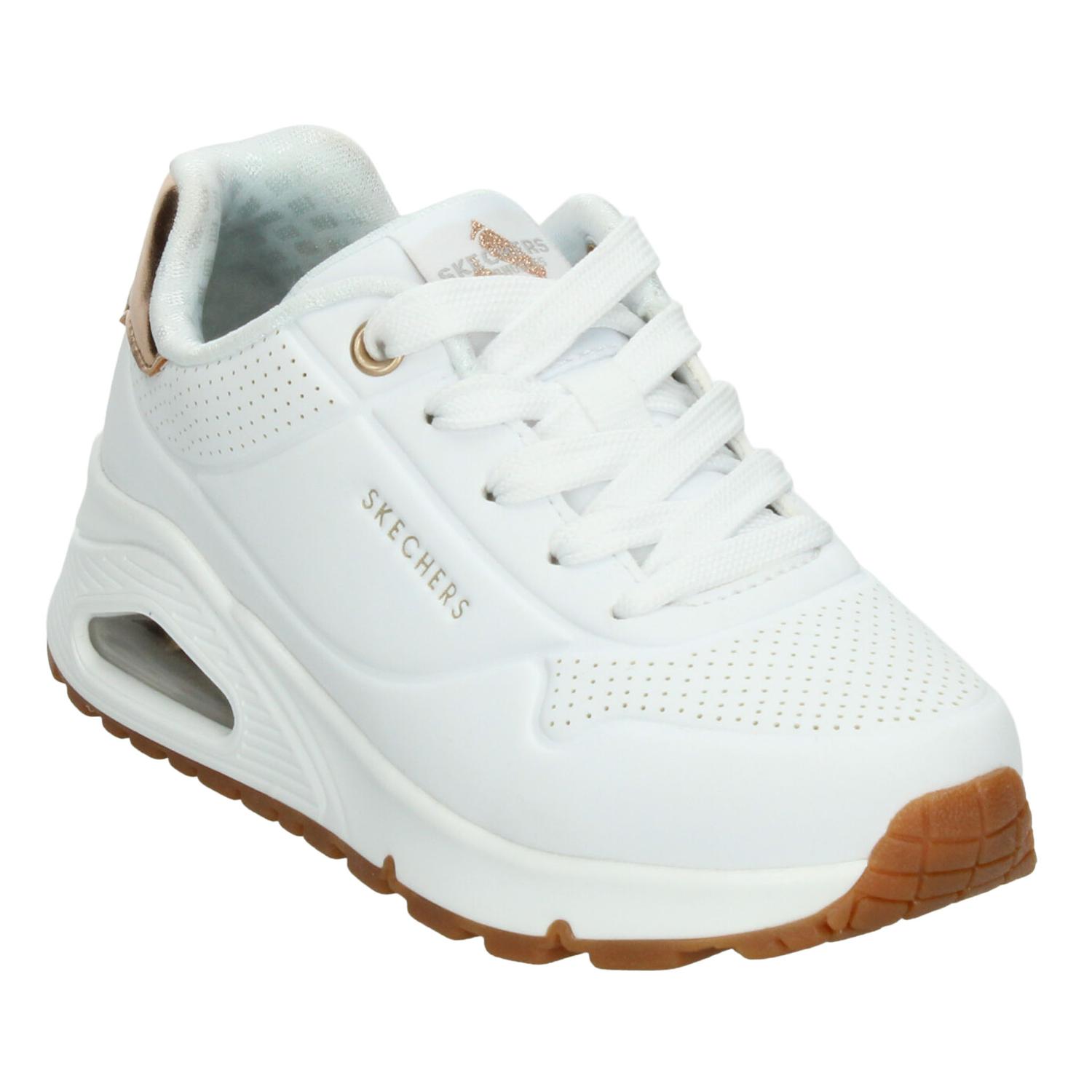 Tenis Skechers Uno Niña Casual Blanco Infantil T17-22 — imagen 4