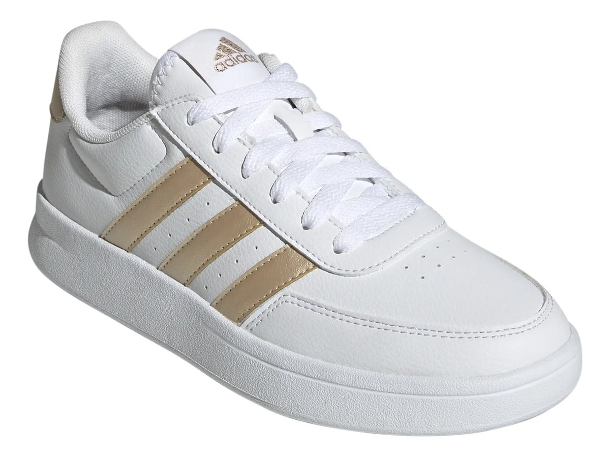 Tenis adidas Breaknet 2.0 Dama Casual Blanco Con Dorado Mujer — imagen 9