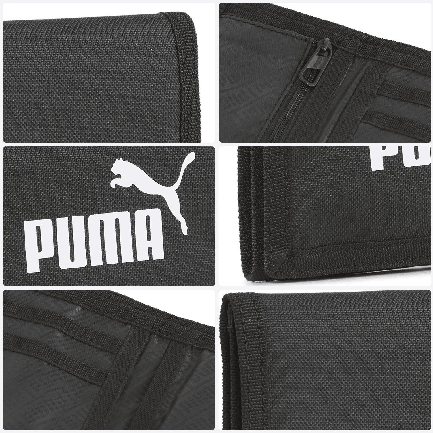 Cartera Puma Phase Wallet Hombre Negro Casual Caballero — imagen 6