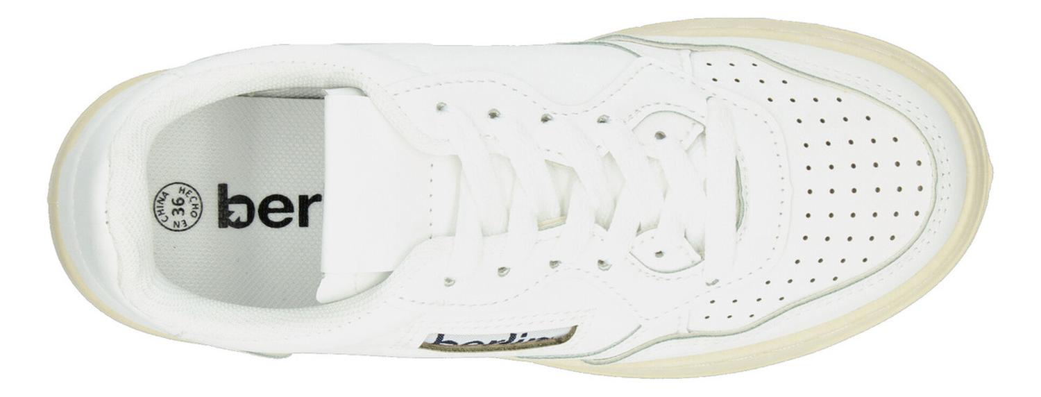 Tenis Berlín Dama Cintas Plataforma Casual Blanco Mujer — imagen 8