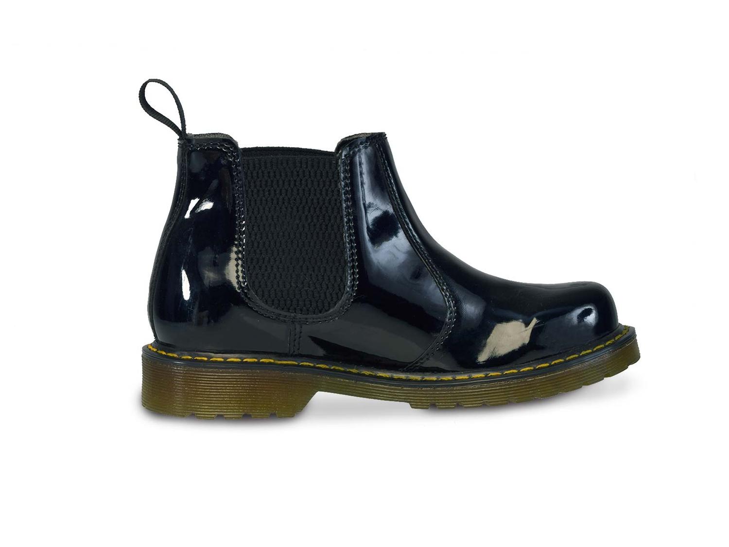 Botas niños Botin moda casual Workland 71302 Charol negro — imagen 3