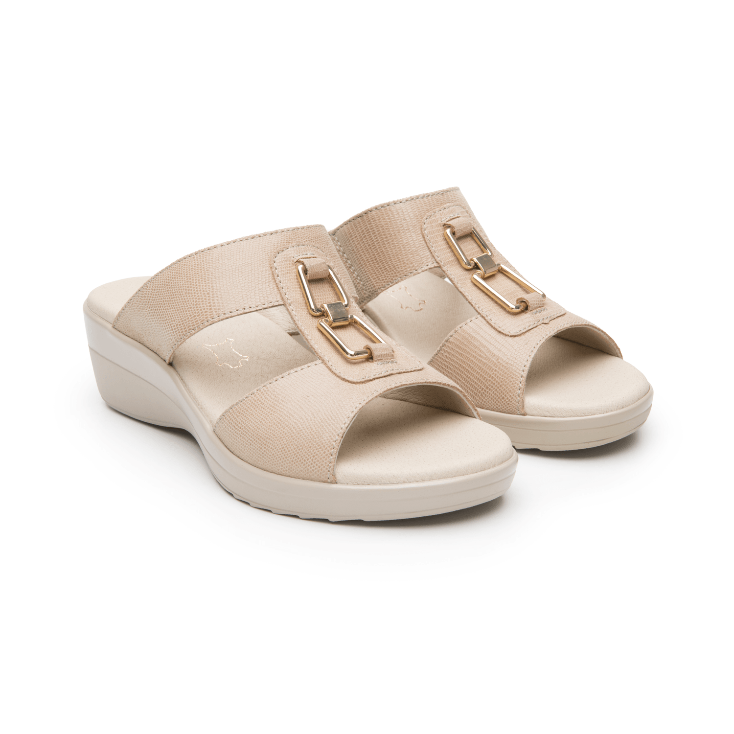 Sandalias Flexi Dama Casual Crema Mujer — imagen 4