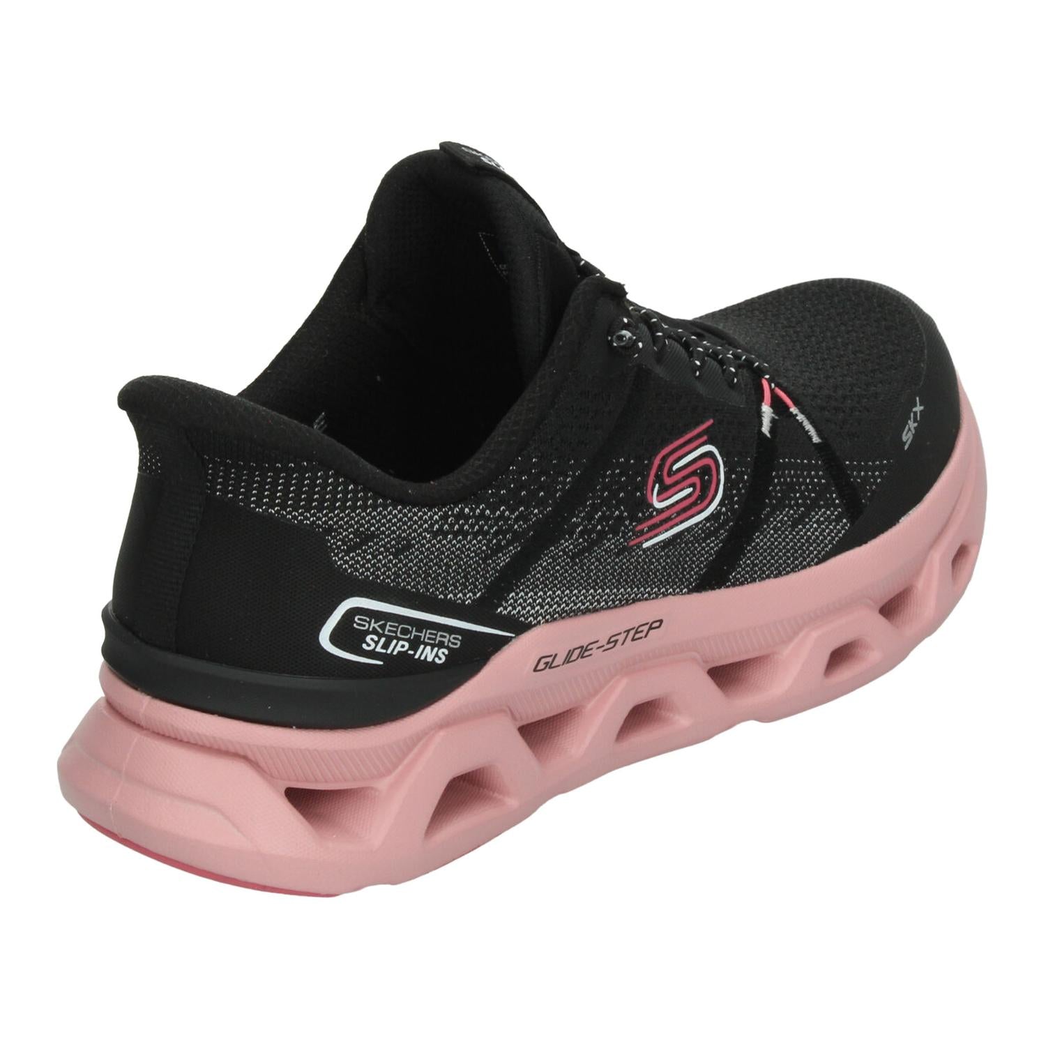 Tenis Dama Skechers Glide-Step Negro Deportivo Mujer — imagen 4
