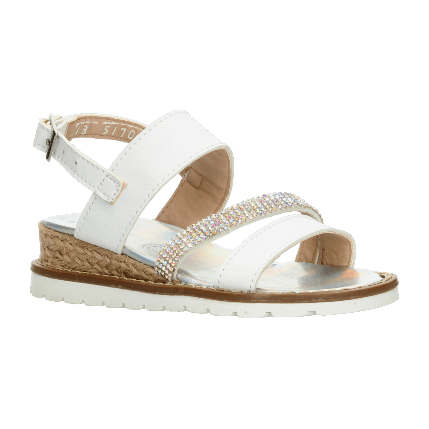 Sandalias Minipapos Niña Casual Blanca Infantil T18-22 — imagen 2