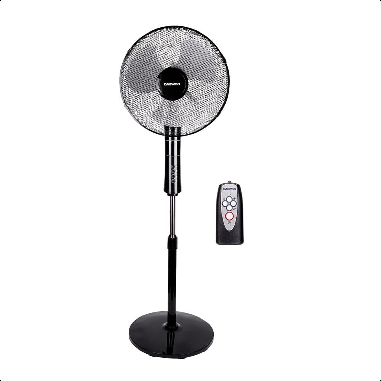 Ventilador Pedestal Daewoo 16" Oscilante Control Remoto — imagen 1