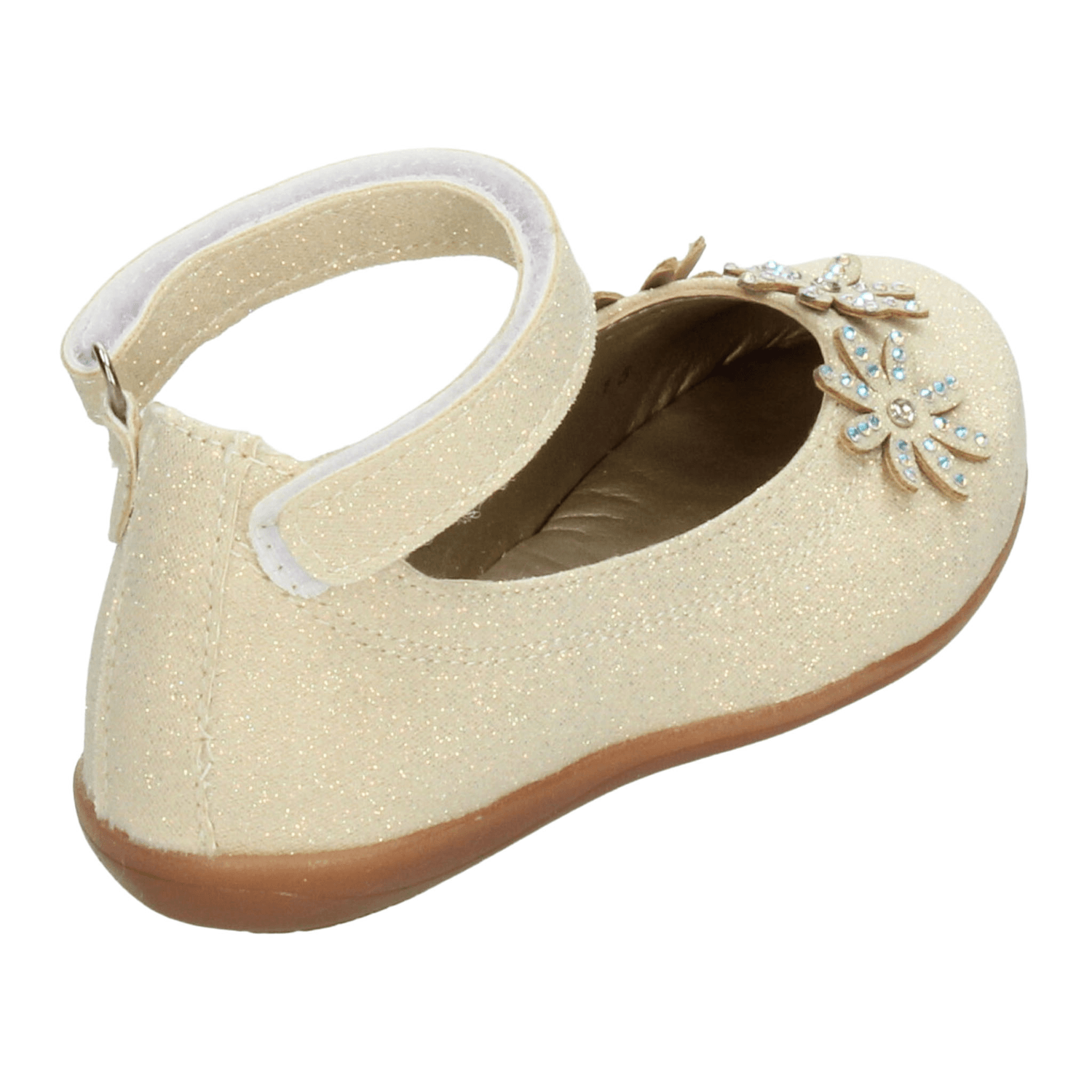 Flat Paressi Niña Beige Casual Cinta Adhesiva Infantil T15-18 — imagen 4
