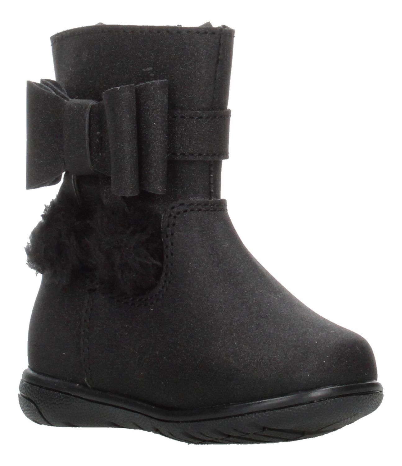 Bota Jakuna Niña Casual Moño Zipper Negro Infantil T12-15 — imagen 2