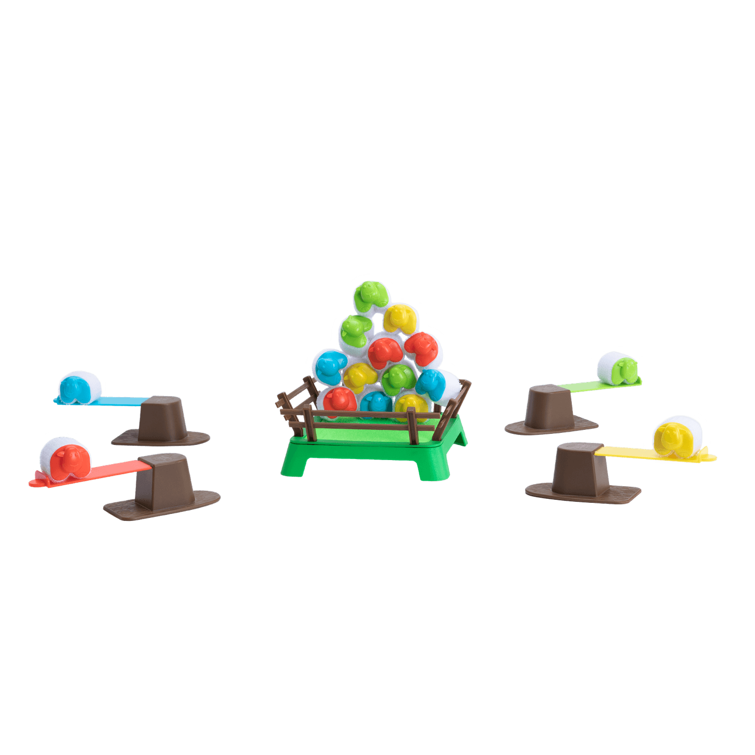 Juego De Mesa Catapulta De Ovejas Heap O Sheet Fat Brain Toys 4 Jugadores Multicolor — imagen 1