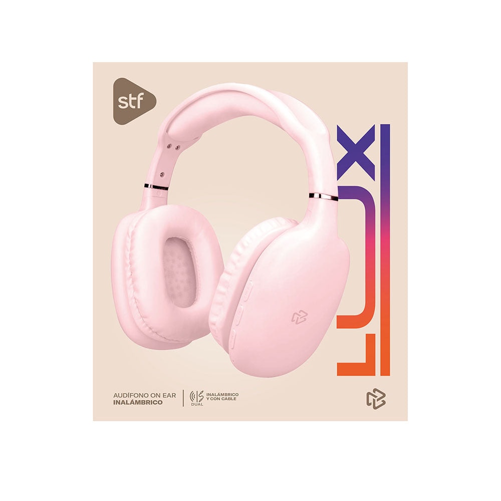 Audifonos Inalámbricos On Ear Lux STF 8hrs Uso Rosa — imagen 4