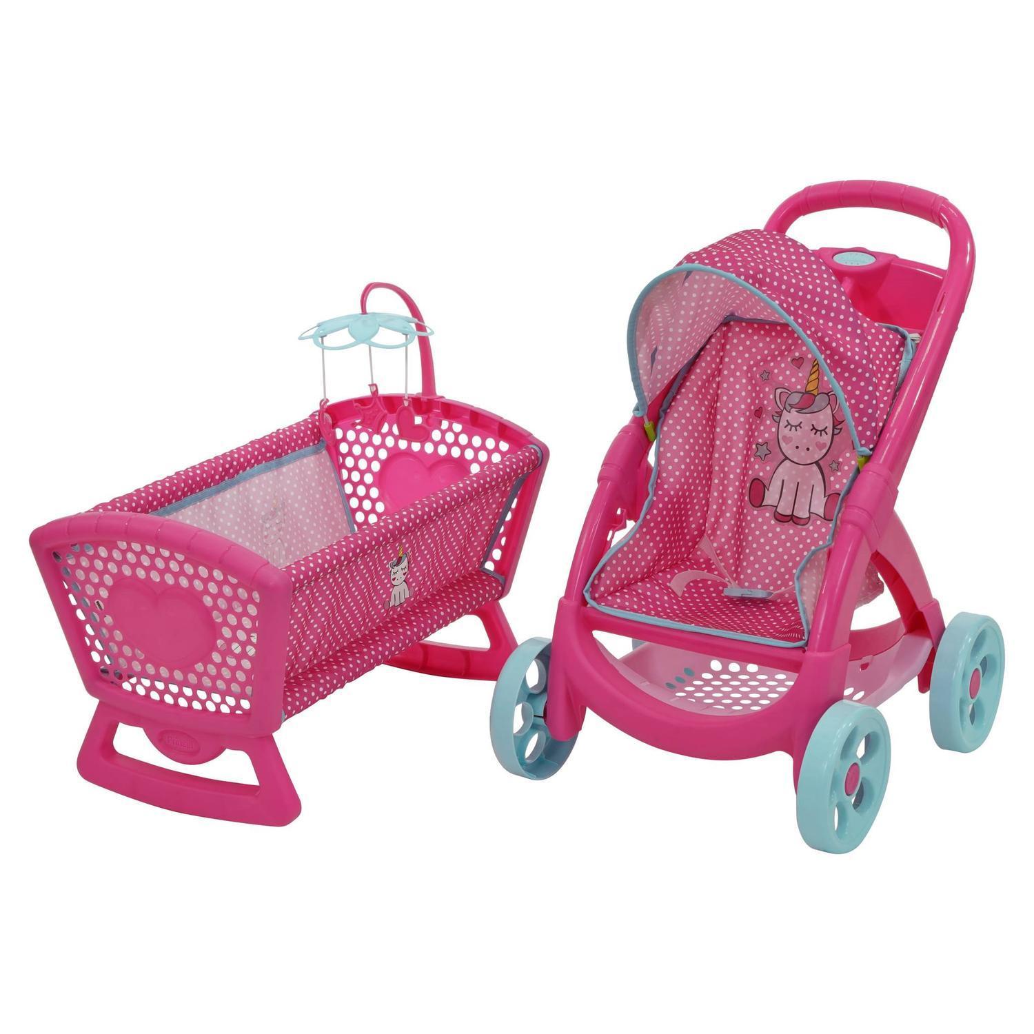 Cunita y Carriola de Juguete para Niña Prinsel Muñecas — imagen 1