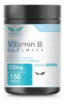 Infinity: Complejo B Elevado, 11 Formas Bioactivas de B1, B2, B3, B6, B9 Folato, B12, 150 Cápsulas