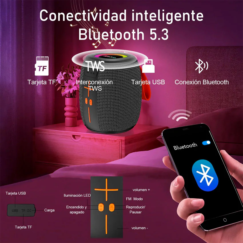 Bocina Waterproof Portatil Bluetooth — imagen 6